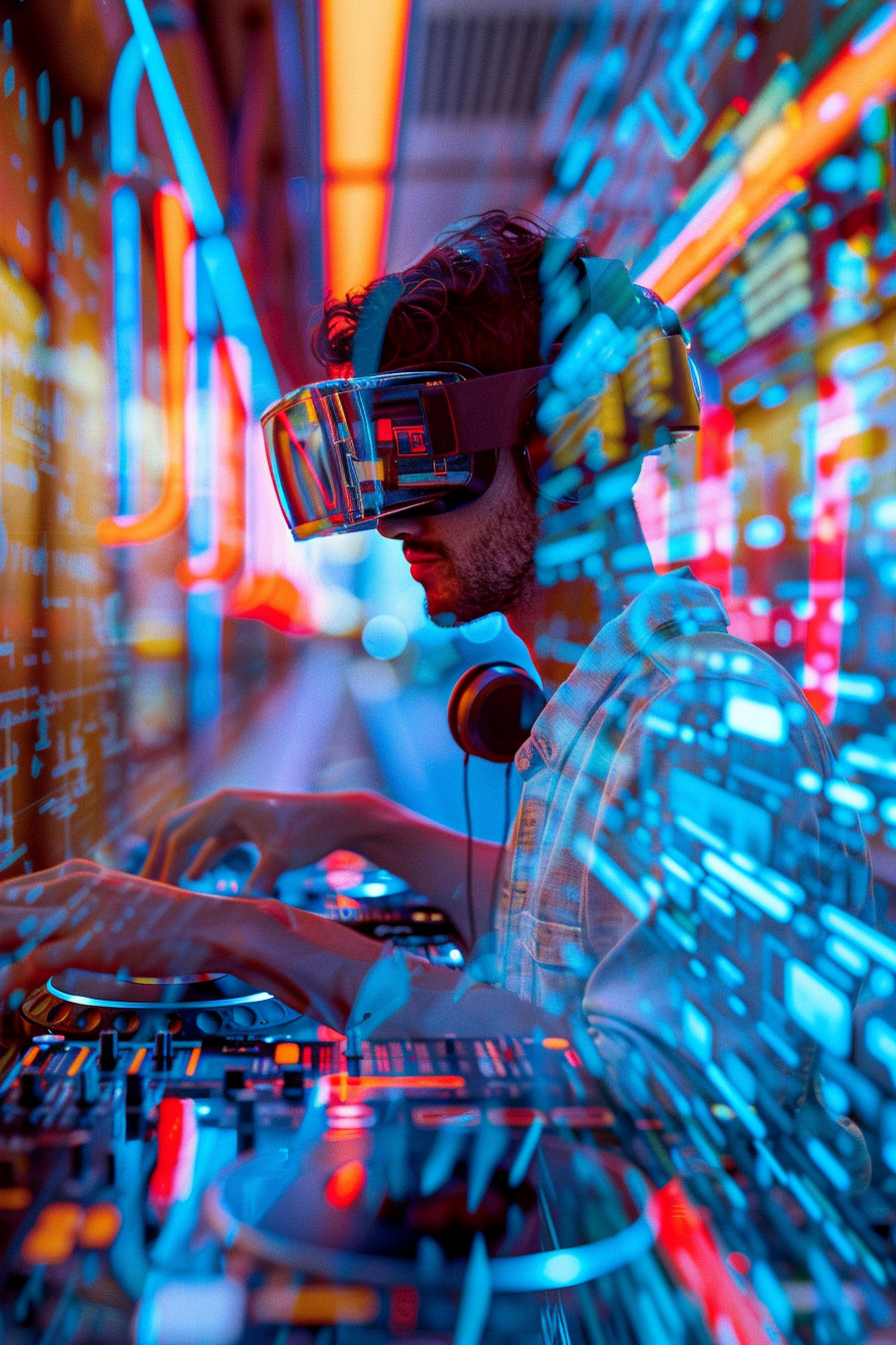 DJ con realidad virtual